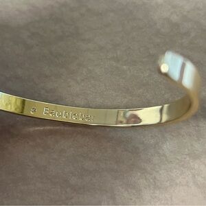 BaubleBar Shiny Gold Cuff Bracelet